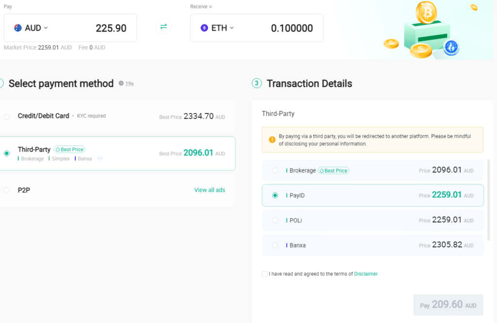 huobi credit card crypto payment